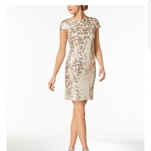Beautiful Sequined Cowl back dress